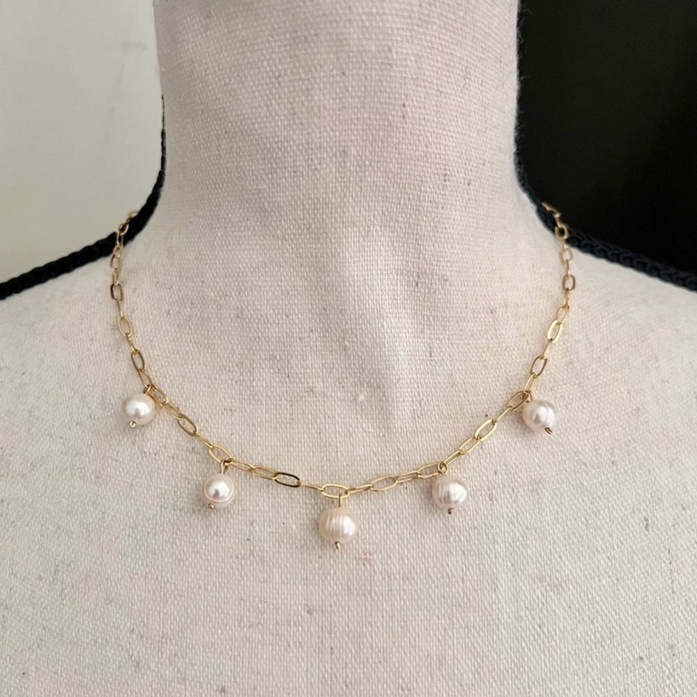 Gold Filled FreshWater Pearl Earrings - Picture 5 of 5